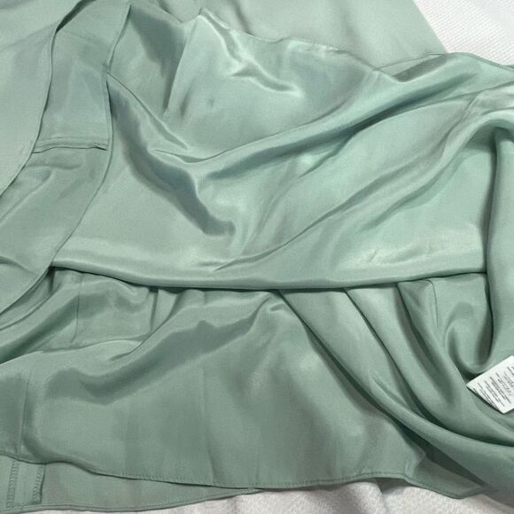 J. Crew‎ Dusty Shale Green Felicity Long Gown Dress Style b6547 Sz 00 NWT - Picture 14 of 16